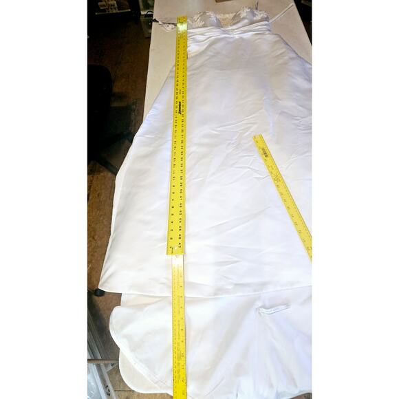 NEW Alfred Angelo Dream in Color White Strapless Wedding Dress Gown 14 3289 - Picture 9 of 13